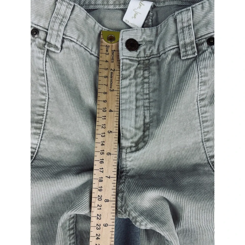London Jean Corduroy Pants The Christie Fit Straight‎ Leg Beige Size 8